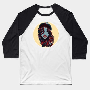 Dope Blue Dreads Locs Natural Hair Queen Baseball T-Shirt